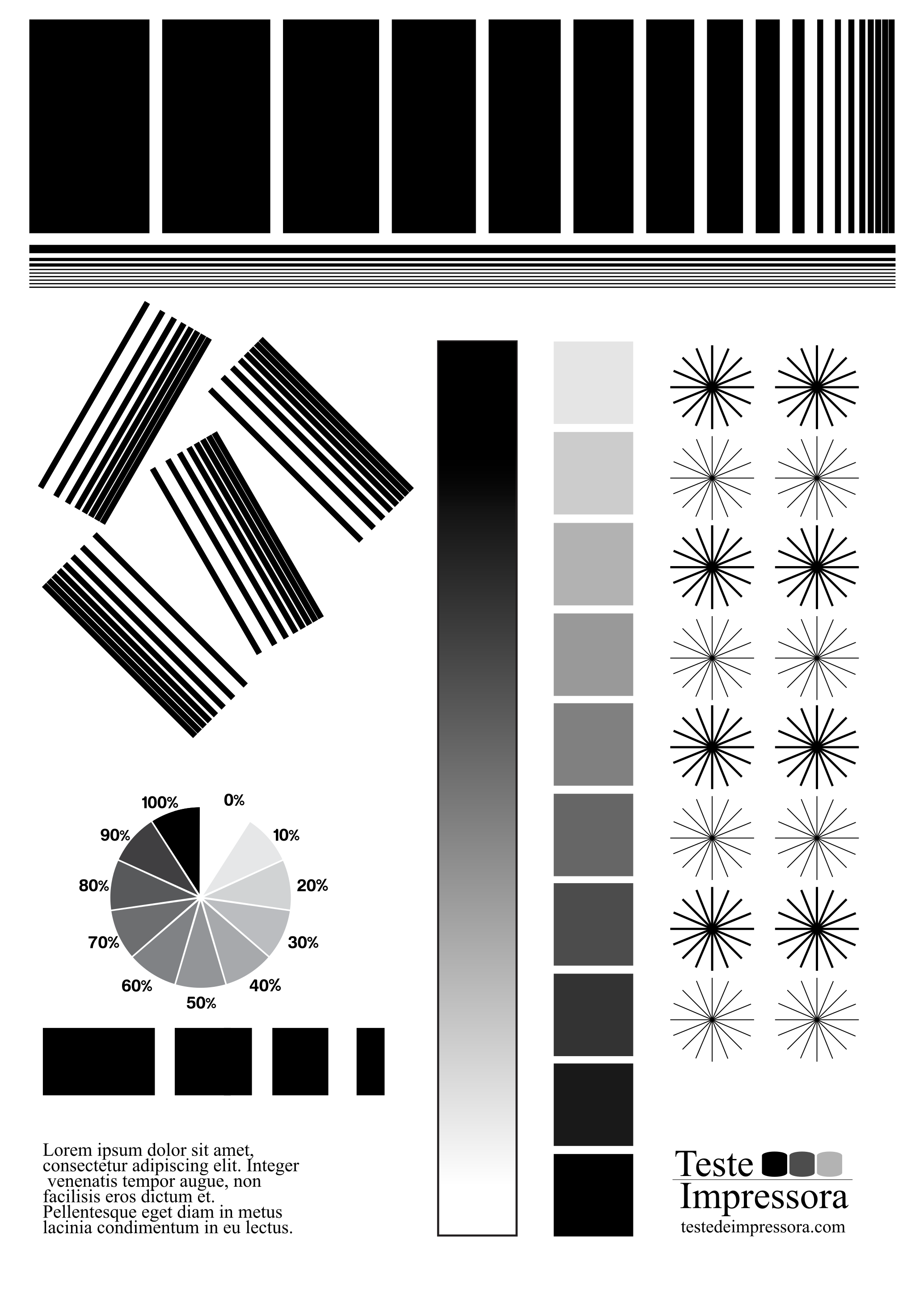 Impressão preto e branco ou em cinza?