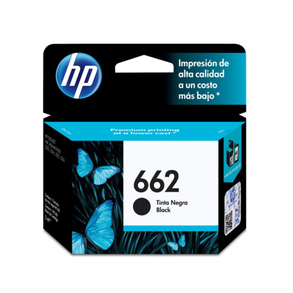 Cartucho de Tinta HP 662 Preto Original 1